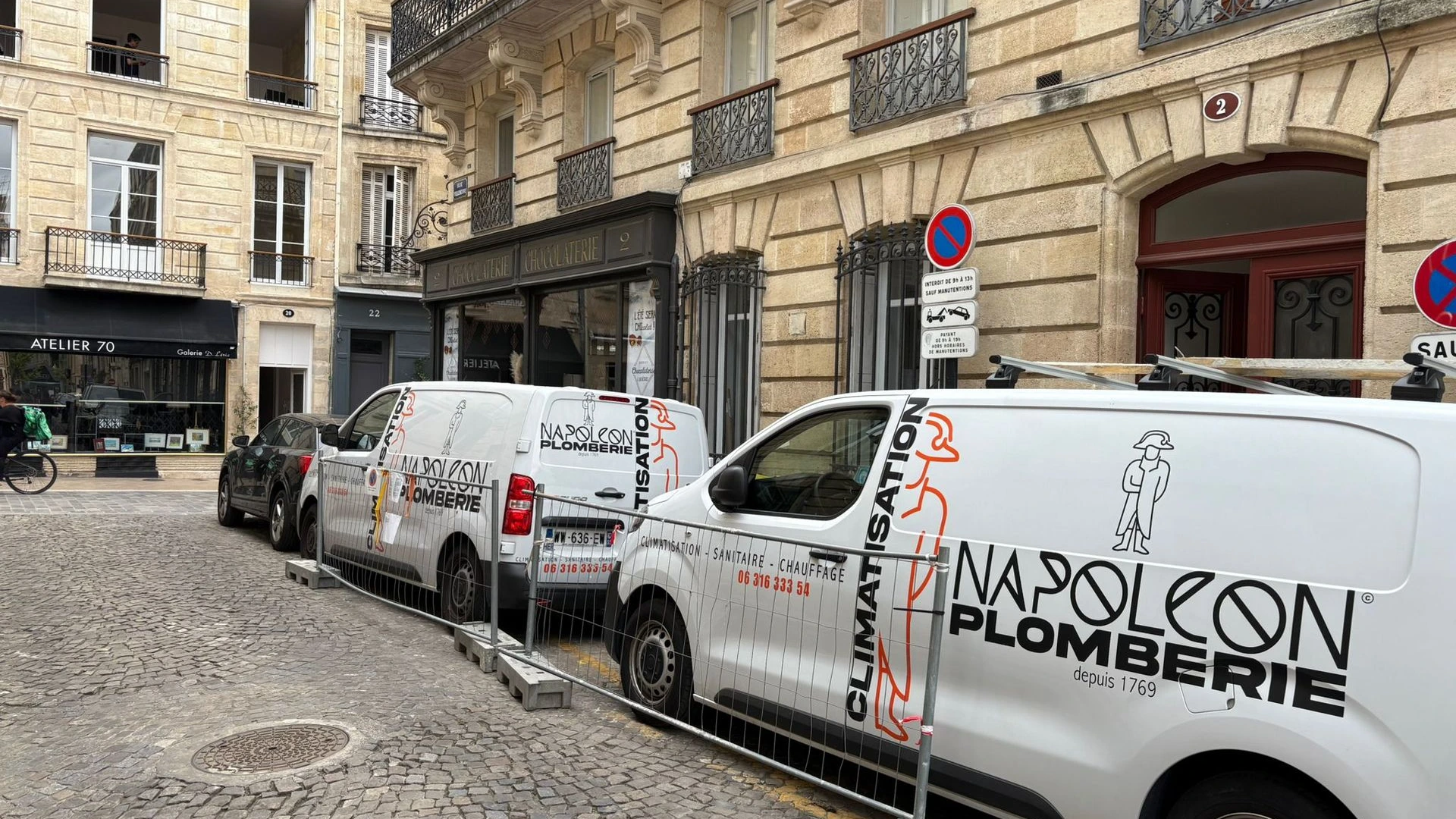 camionnettes napoleon plombiers a bordeaux 