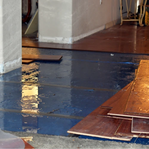 inondation dans un garage au deuxième sous sol